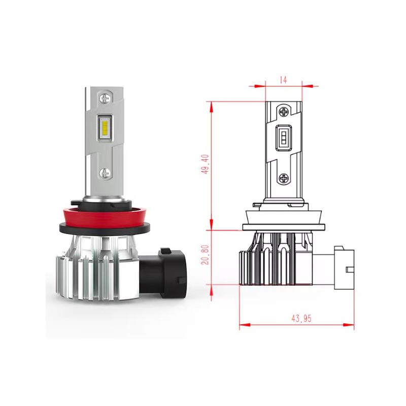  OE LED EASY H11/H8/H9 1PZ
