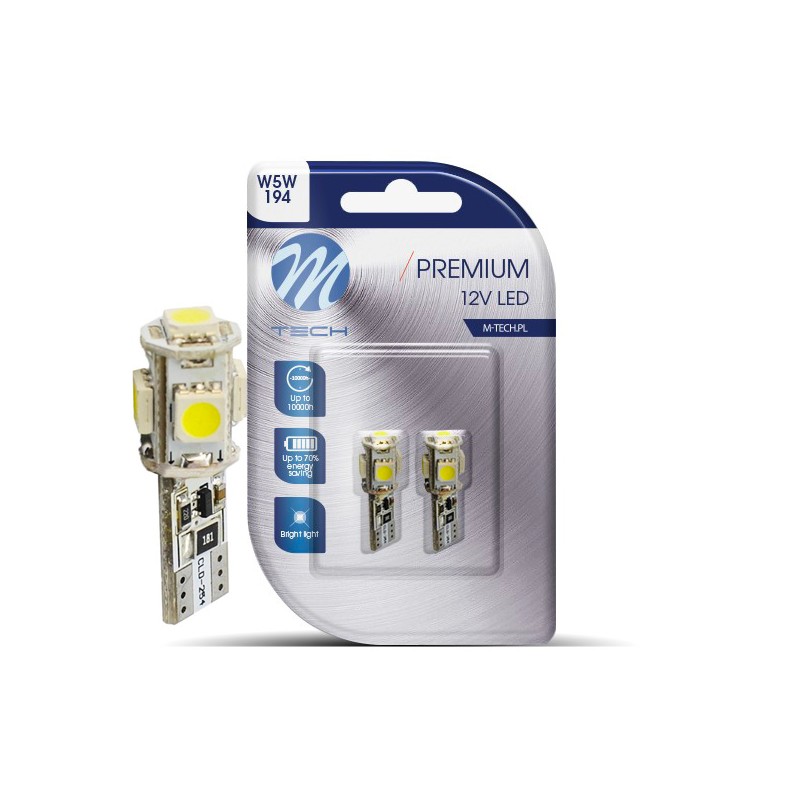 T10 W5W 12V L321W 5x5050SMD LED CANBUS