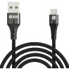 SGS CLOTH CAVO MICRO-USB/USB 100cm NERO