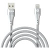 SGS CLOTH CAVO LIGHTING/USB 100cm SILVER