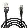 SGS CLOTH CAVO USB-C 100cm NERO